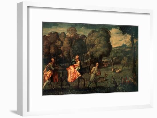 The Flight into Egypt, C1508-Titian (Tiziano Vecelli)-Framed Giclee Print