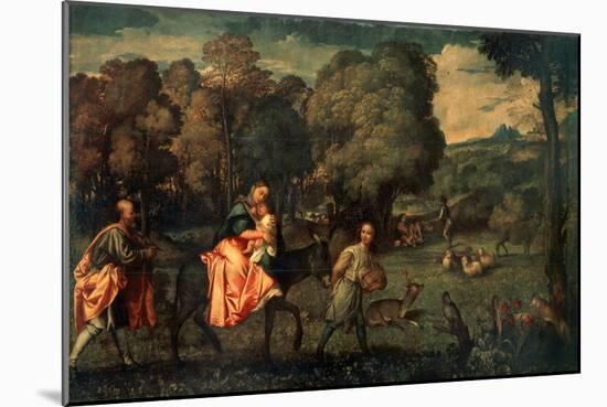 The Flight into Egypt, C1508-Titian (Tiziano Vecelli)-Mounted Giclee Print