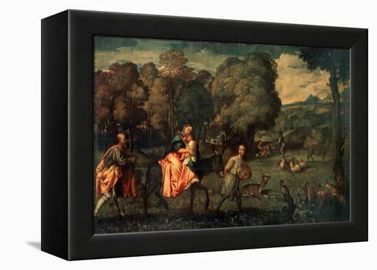 The Flight into Egypt, C1508-Titian (Tiziano Vecelli)-Framed Premier Image Canvas