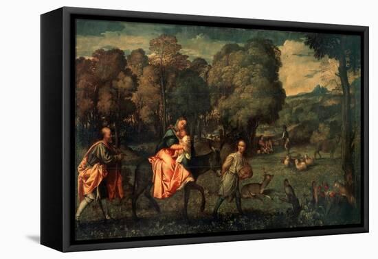 The Flight into Egypt, C1508-Titian (Tiziano Vecelli)-Framed Premier Image Canvas