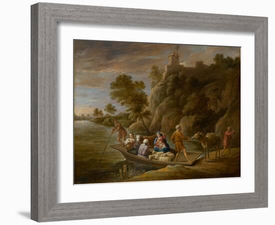 The Flight into Egypt, circa 1660S (Oil on Canvas)-David the Younger Teniers-Framed Giclee Print