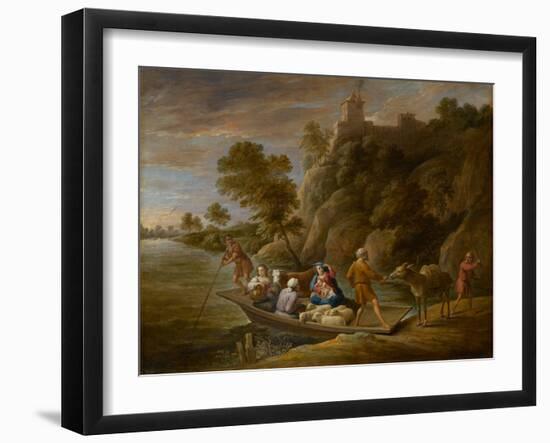 The Flight into Egypt, circa 1660S (Oil on Canvas)-David the Younger Teniers-Framed Giclee Print