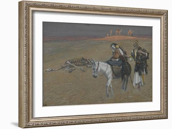 The Flight into Egypt from 'The Life of Our Lord Jesus Christ'-James Jacques Joseph Tissot-Framed Giclee Print