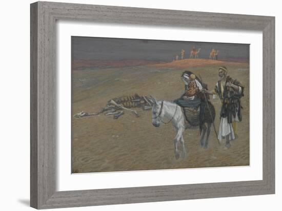 The Flight into Egypt from 'The Life of Our Lord Jesus Christ'-James Jacques Joseph Tissot-Framed Giclee Print