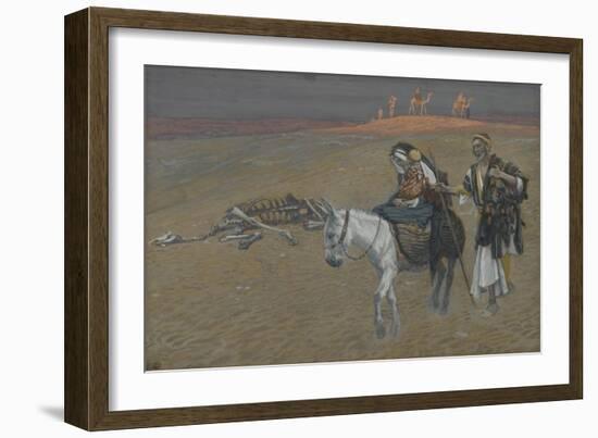 The Flight into Egypt from 'The Life of Our Lord Jesus Christ'-James Jacques Joseph Tissot-Framed Giclee Print