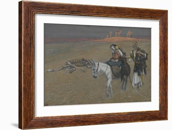 The Flight into Egypt from 'The Life of Our Lord Jesus Christ'-James Jacques Joseph Tissot-Framed Giclee Print