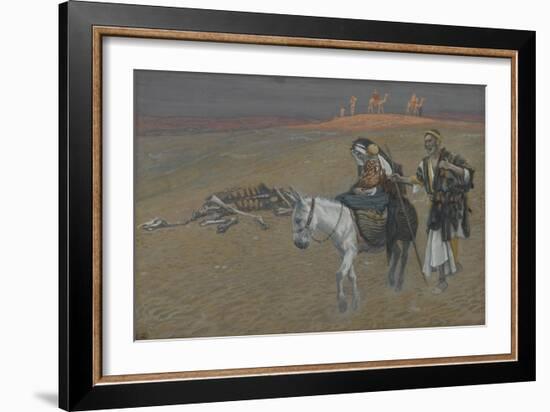 The Flight into Egypt from 'The Life of Our Lord Jesus Christ'-James Jacques Joseph Tissot-Framed Giclee Print