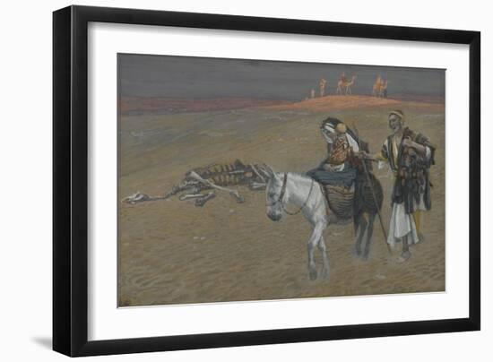 The Flight into Egypt from 'The Life of Our Lord Jesus Christ'-James Jacques Joseph Tissot-Framed Giclee Print