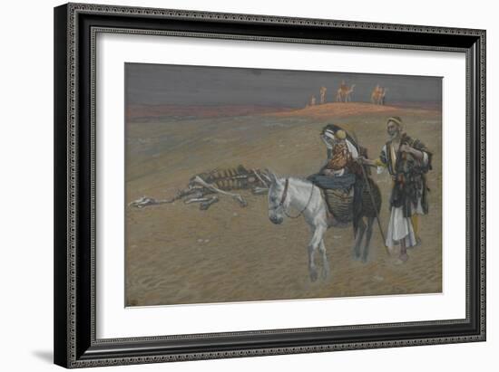 The Flight into Egypt from 'The Life of Our Lord Jesus Christ'-James Jacques Joseph Tissot-Framed Giclee Print