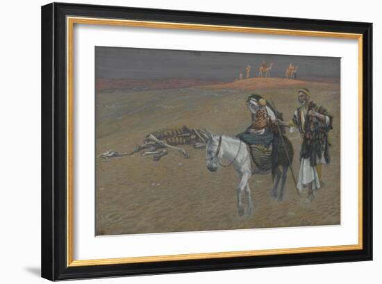 The Flight into Egypt from 'The Life of Our Lord Jesus Christ'-James Jacques Joseph Tissot-Framed Giclee Print