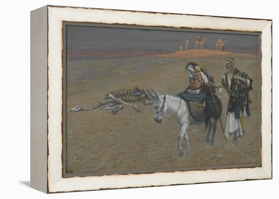 The Flight into Egypt from 'The Life of Our Lord Jesus Christ'-James Jacques Joseph Tissot-Framed Premier Image Canvas