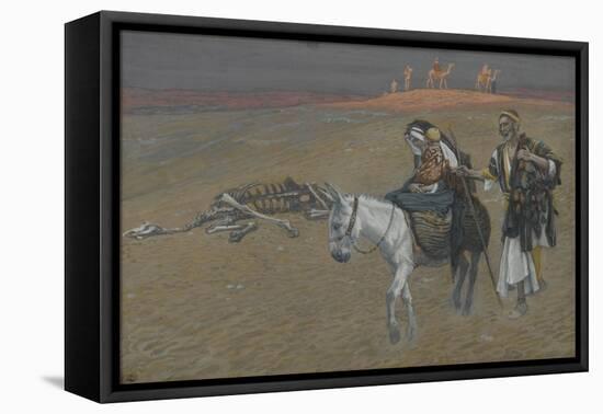 The Flight into Egypt from 'The Life of Our Lord Jesus Christ'-James Jacques Joseph Tissot-Framed Premier Image Canvas