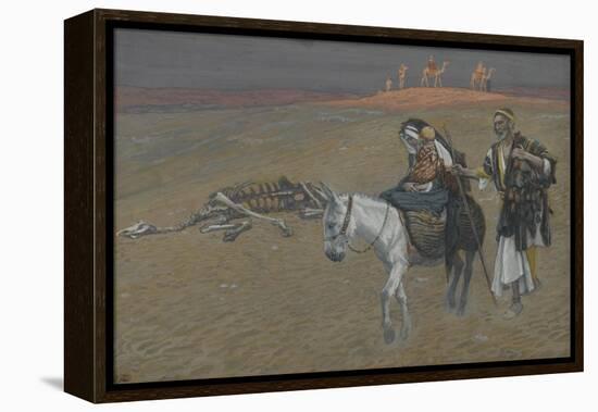 The Flight into Egypt from 'The Life of Our Lord Jesus Christ'-James Jacques Joseph Tissot-Framed Premier Image Canvas