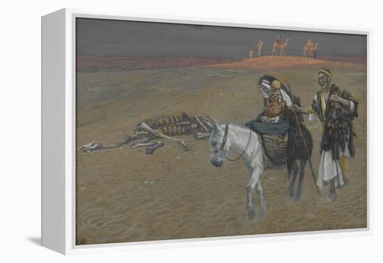 The Flight into Egypt from 'The Life of Our Lord Jesus Christ'-James Jacques Joseph Tissot-Framed Premier Image Canvas