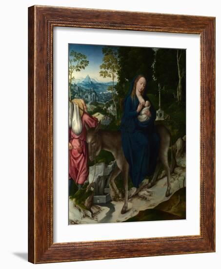 The Flight into Egypt. Panel from an Altarpiece, Ca 1515-null-Framed Giclee Print