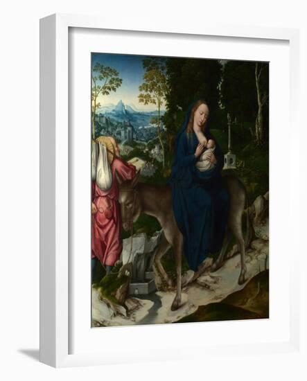 The Flight into Egypt. Panel from an Altarpiece, Ca 1515-null-Framed Giclee Print