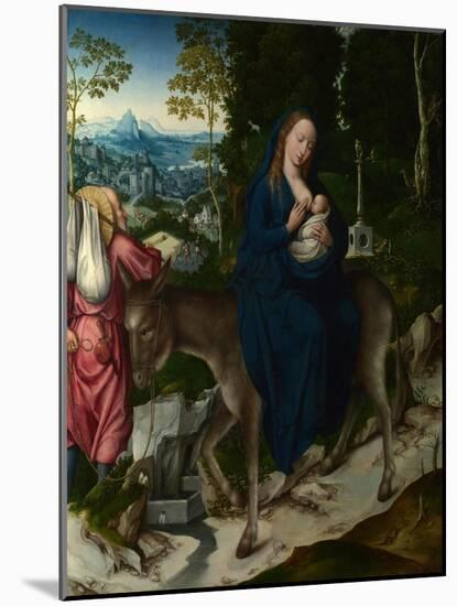 The Flight into Egypt. Panel from an Altarpiece, Ca 1515-null-Mounted Giclee Print