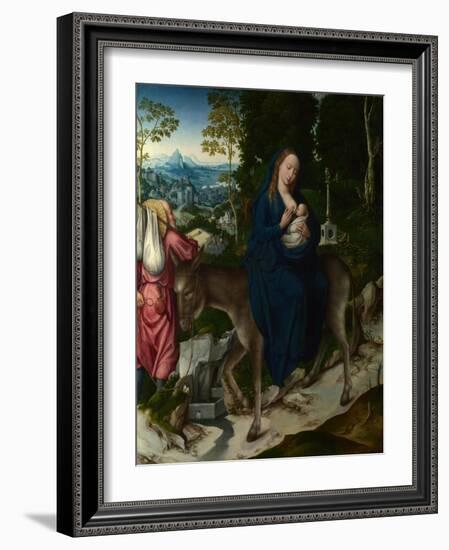 The Flight into Egypt. Panel from an Altarpiece, Ca 1515-null-Framed Giclee Print