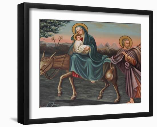 The Flight into Egypt, St. Anthony Coptic Church, Jerusalem, Israel, Middle East-Godong-Framed Photographic Print