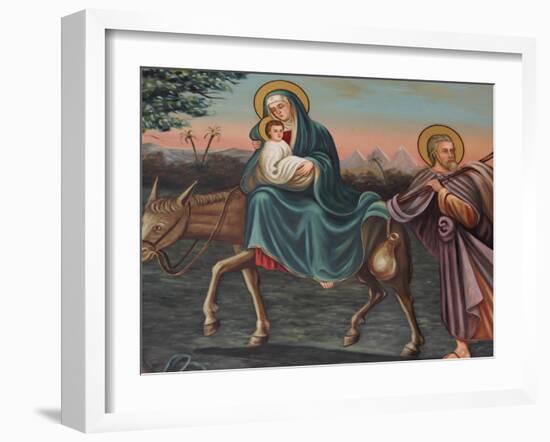 The Flight into Egypt, St. Anthony Coptic Church, Jerusalem, Israel, Middle East-Godong-Framed Photographic Print