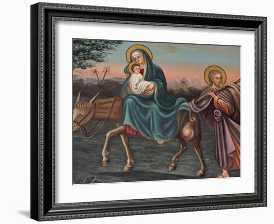 The Flight into Egypt, St. Anthony Coptic Church, Jerusalem, Israel, Middle East-Godong-Framed Photographic Print