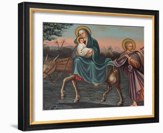 The Flight into Egypt, St. Anthony Coptic Church, Jerusalem, Israel, Middle East-Godong-Framed Photographic Print