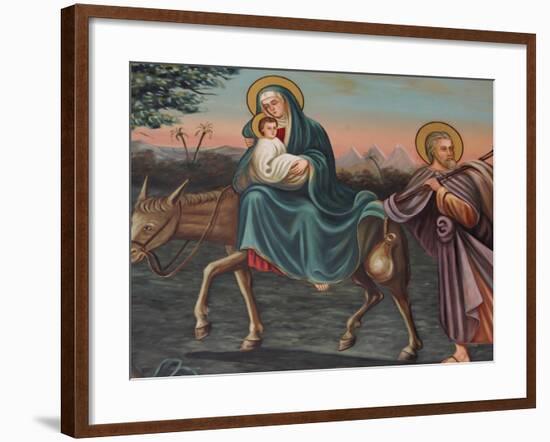 The Flight into Egypt, St. Anthony Coptic Church, Jerusalem, Israel, Middle East-Godong-Framed Photographic Print