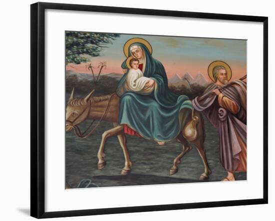 The Flight into Egypt, St. Anthony Coptic Church, Jerusalem, Israel, Middle East-Godong-Framed Photographic Print