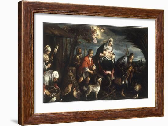 The Flight into Egypt-Jacopo Bassano-Framed Giclee Print