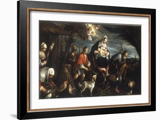 The Flight into Egypt-Jacopo Bassano-Framed Giclee Print