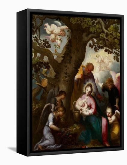 The Flight into Egypt-Abraham Bloemaert-Framed Premier Image Canvas