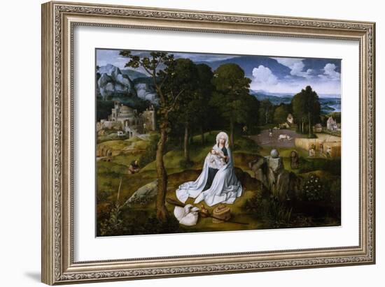 The Flight into Egypt-Joachim Patinir-Framed Giclee Print