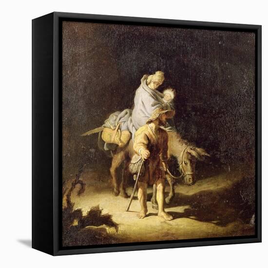 The Flight into Egypt-Gerrit or Gerard Dou-Framed Premier Image Canvas