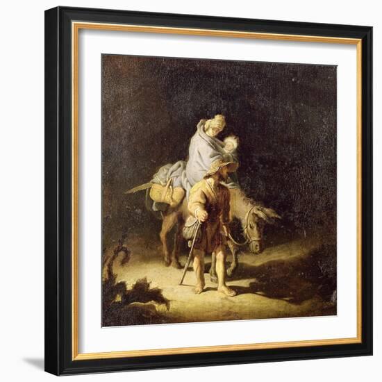 The Flight into Egypt-Gerrit or Gerard Dou-Framed Giclee Print