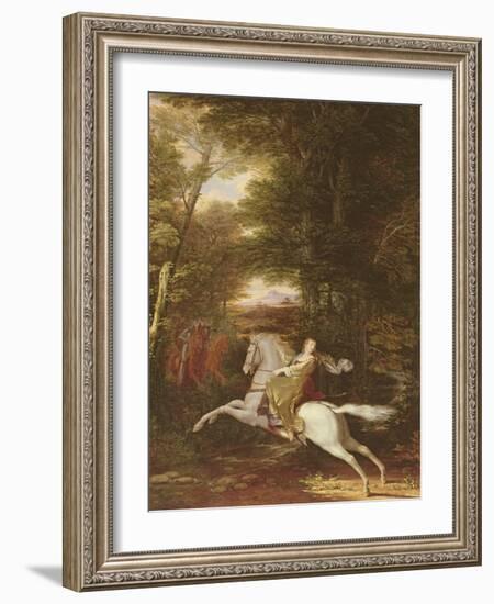 The Flight of Florimell, 1819 (Oil on Canvas)-Washington Allston-Framed Giclee Print