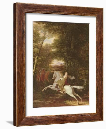 The Flight of Florimell, 1819 (Oil on Canvas)-Washington Allston-Framed Giclee Print