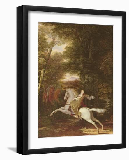 The Flight of Florimell, 1819 (Oil on Canvas)-Washington Allston-Framed Giclee Print