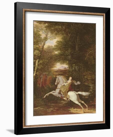 The Flight of Florimell, 1819 (Oil on Canvas)-Washington Allston-Framed Giclee Print