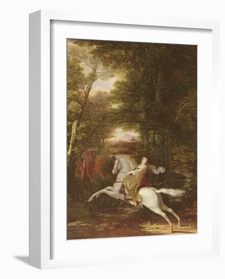 The Flight of Florimell, 1819 (Oil on Canvas)-Washington Allston-Framed Giclee Print