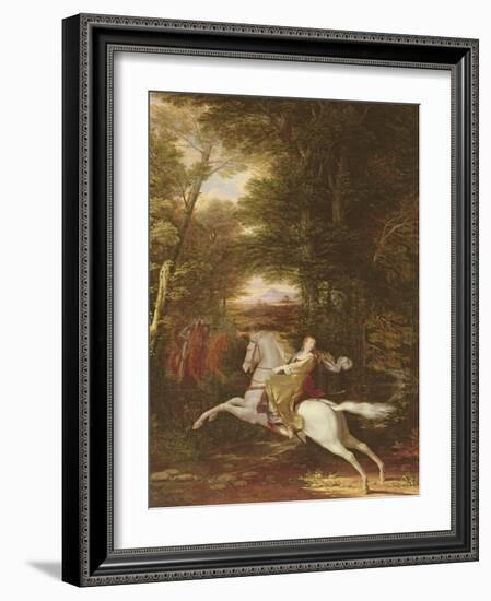 The Flight of Florimell, 1819 (Oil on Canvas)-Washington Allston-Framed Giclee Print