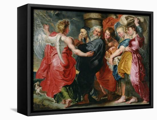 The Flight of Lot and His Family from Sodom (After Ruben), C. 1618-Jacob Jordaens-Framed Premier Image Canvas