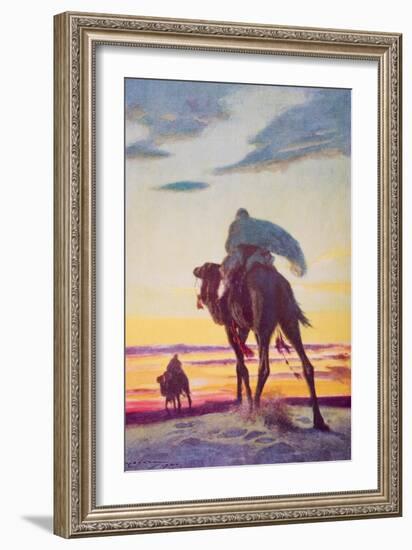The Flight of Muhammad to Medina-Arthur C. Michael-Framed Giclee Print