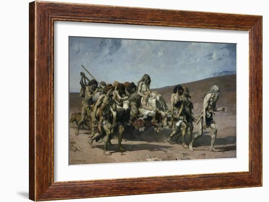 The Flight of the Cainites, c.1880-Fernand Cormon-Framed Giclee Print