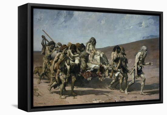 The Flight of the Cainites, c.1880-Fernand Cormon-Framed Premier Image Canvas