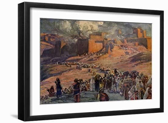 The flight of the prisoners, by Tissot - Bible-James Jacques Joseph Tissot-Framed Giclee Print