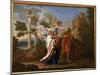 The Flight to Egypt, 1657 (Oil on Canvas)-Nicolas Poussin-Mounted Giclee Print