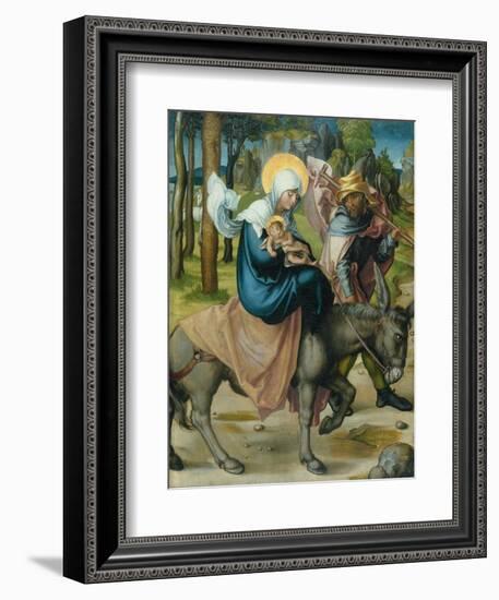 The Flight to Egypt, from the Altar: "The Virgin's Seven Agonies", 1495-96-Albrecht Dürer-Framed Giclee Print