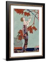 The Flighty Bird, France, Early 20th Century-Georges Barbier-Framed Giclee Print