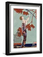 The Flighty Bird, France, Early 20th Century-Georges Barbier-Framed Giclee Print