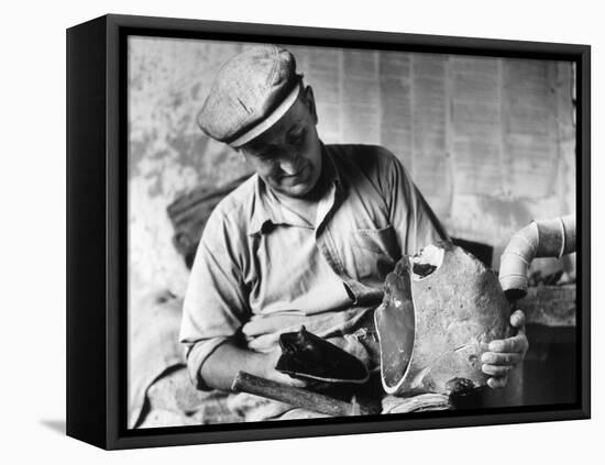 The Flint Knapper-null-Framed Premier Image Canvas